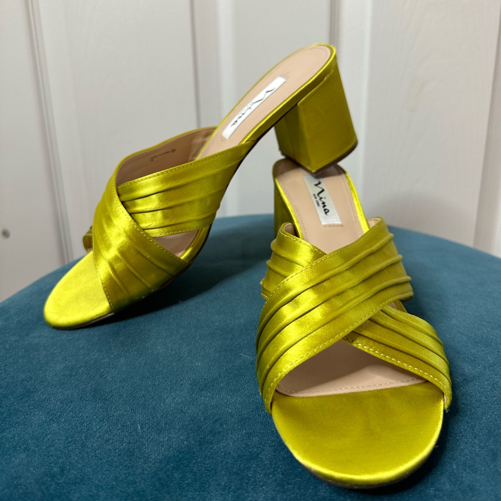 Lime Green Mules
